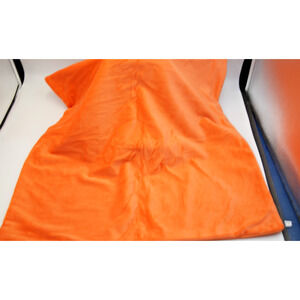 Plush 2-Pack Orange Throw Pillow Covers 20x20 – Soft Zippered Accent Cushion Cas